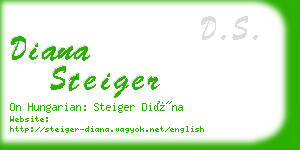 diana steiger business card